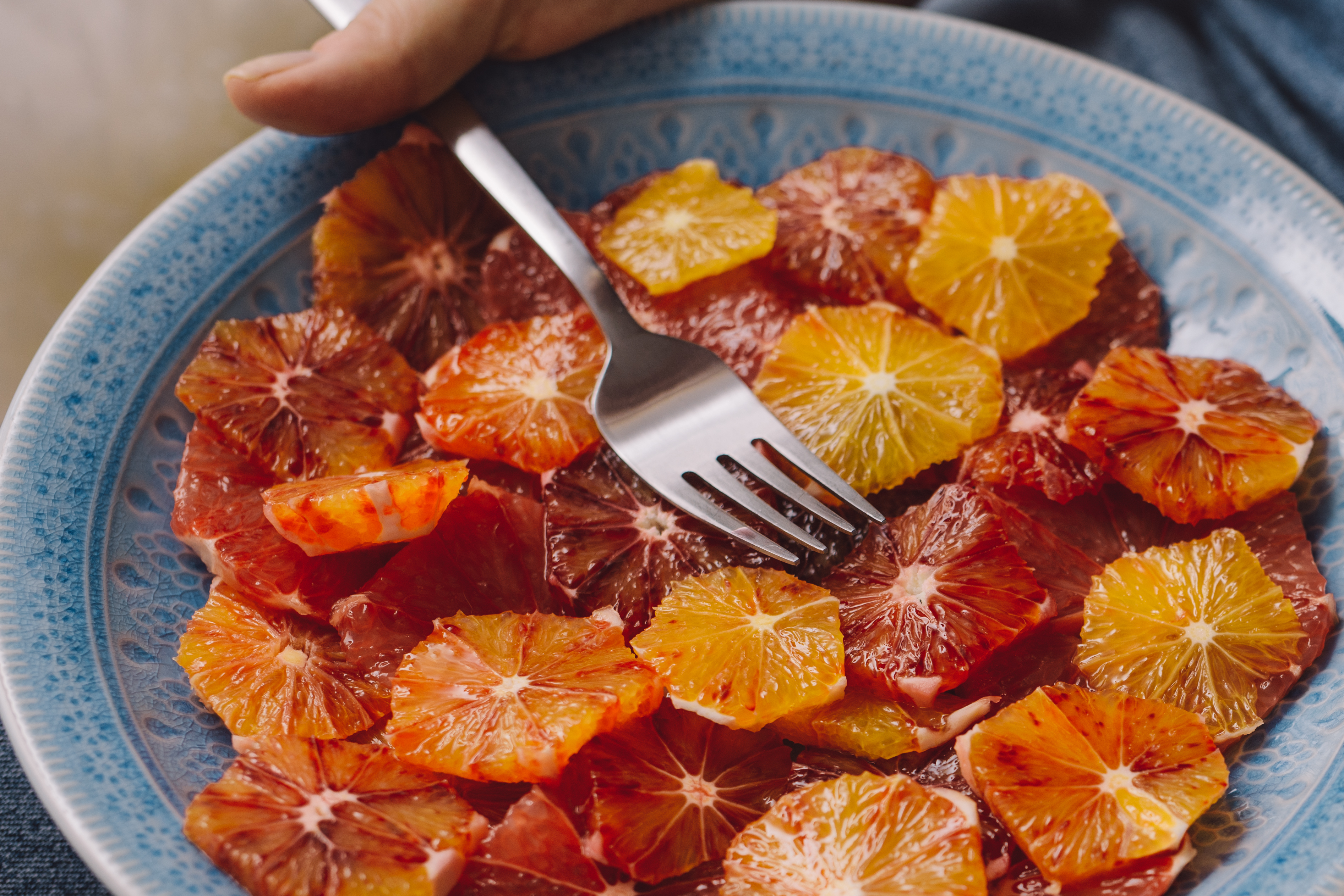 Eating healthy citrus fruit food