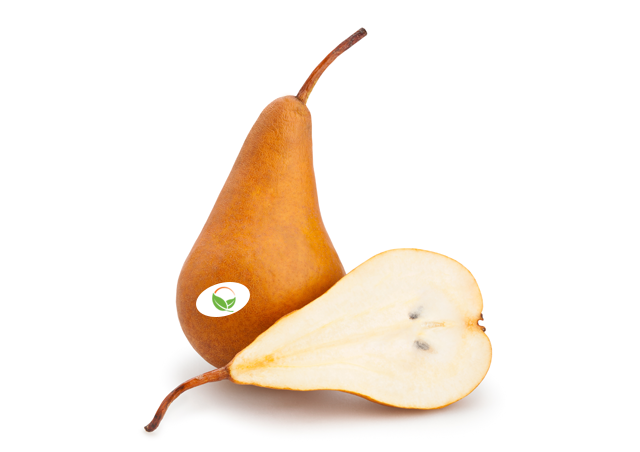 An image of Bosc Pears, one sliced