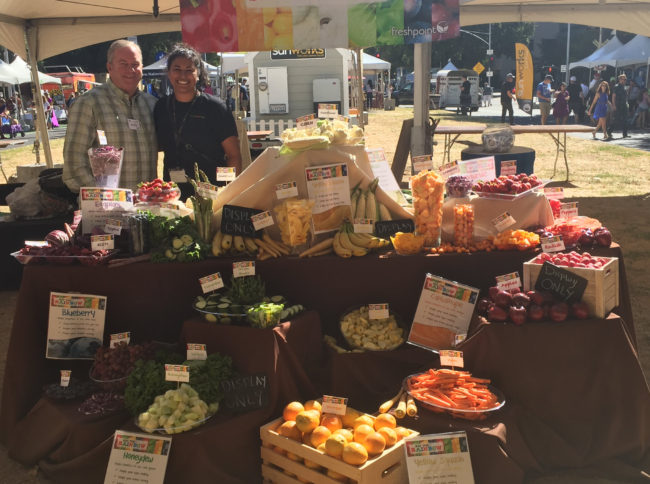 David Normoyle - Martha Gonzalez with Eat The Rainbow Display—FreshPoint Central California