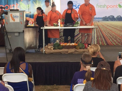 ProStart High School Students on Demo Stage—FreshPoint Central California