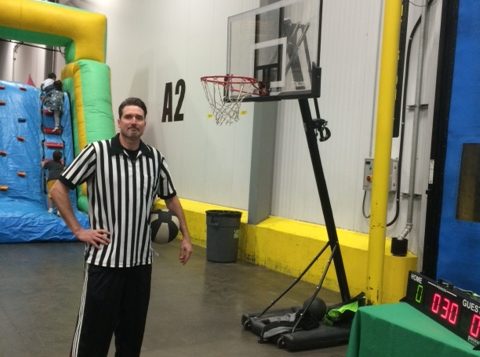 Shooting hoops with Matt Ladine—FreshPoint Central California—Family Fun Day