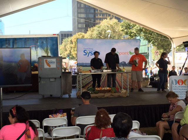 Students from ProStart on Demo Stage—FreshPoint Central California